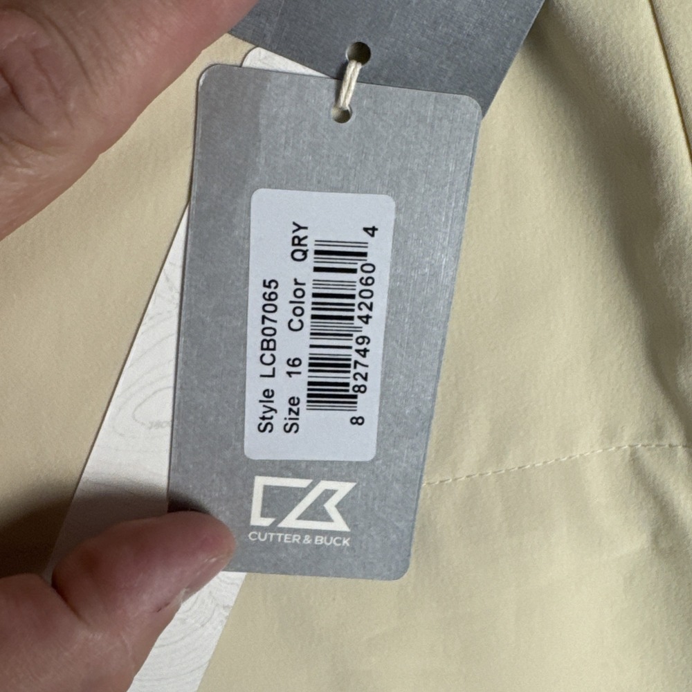 Cutter & Buck Golf Skort Womens 16‎ CB Drytec Yellow NWT - Picture 4 of 9
